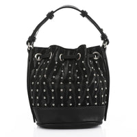 LID-DVTV-036 Zebra Studded Bucket Bag