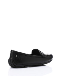 RUI-DJTV-002 Studs Flat Loafer - Black