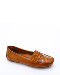 RUI-DJTV-002 Studs Flat Loafer - Black