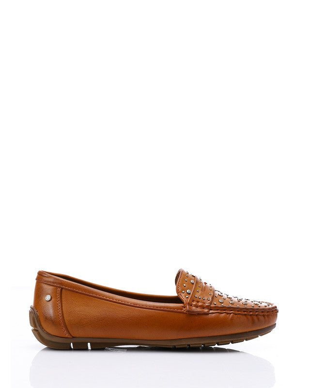 RUI-DJTV-002 Studs Flat Loafer - Black
