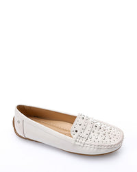 RUI-DJTV-002 Studs Flat Loafer - Black