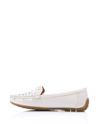 RUI-DJTV-002 Studs Flat Loafer - Black