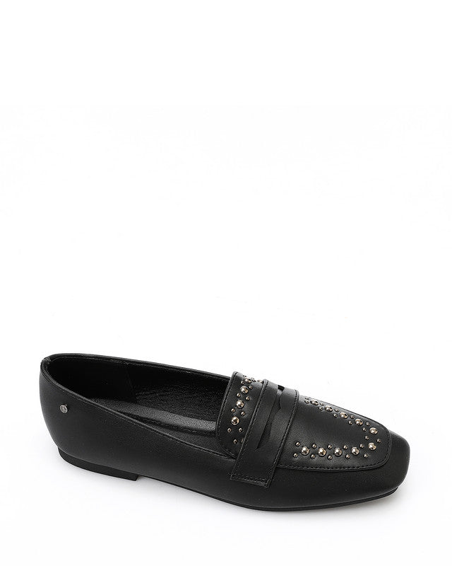 WAH-DVTX-008 Studed Strap Leather Loafer