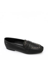 WAH-DVTX-008 Studed Strap Leather Loafer