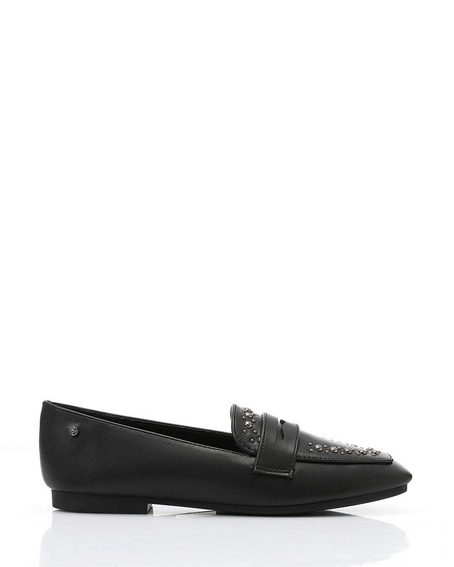 WAH-DVTX-008 Studed Strap Leather Loafer