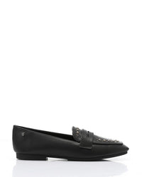 WAH-DVTX-008 Studed Strap Leather Loafer