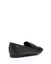 WAH-DVTX-008 Studed Strap Leather Loafer