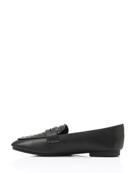 WAH-DVTX-008 Studed Strap Leather Loafer
