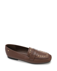 WAH-DVTX-008 Studed Strap Leather Loafer