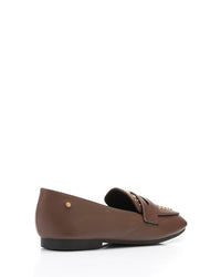 WAH-DVTX-008 Studed Strap Leather Loafer