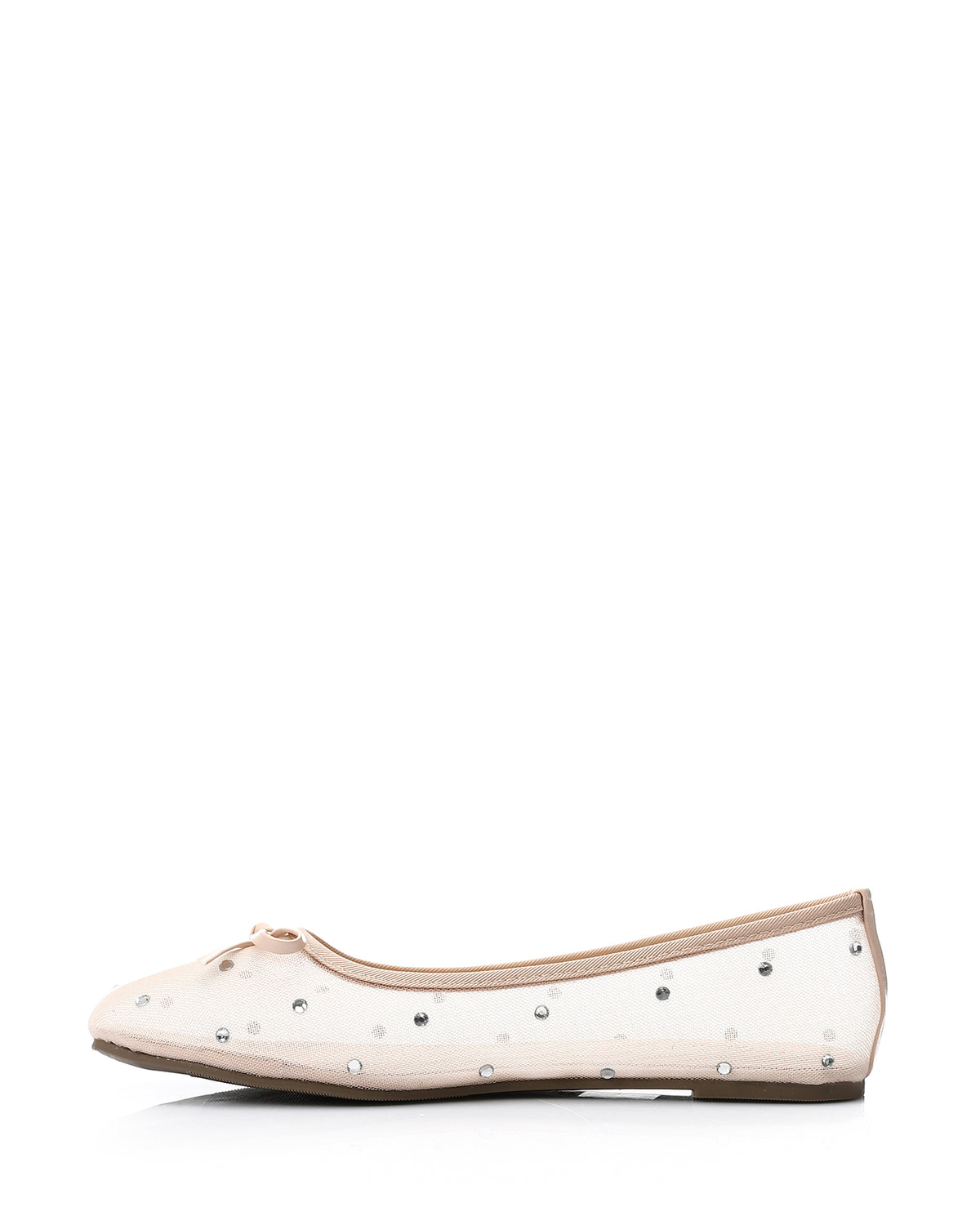 XIE-DJTV-001 Crystal Dot Mesh Ballet Flat