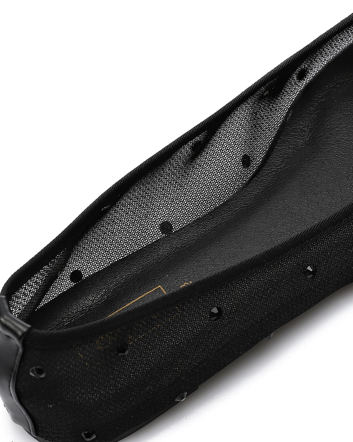 XIE-DJTV-001 Crystal Dot Mesh Ballet Flat