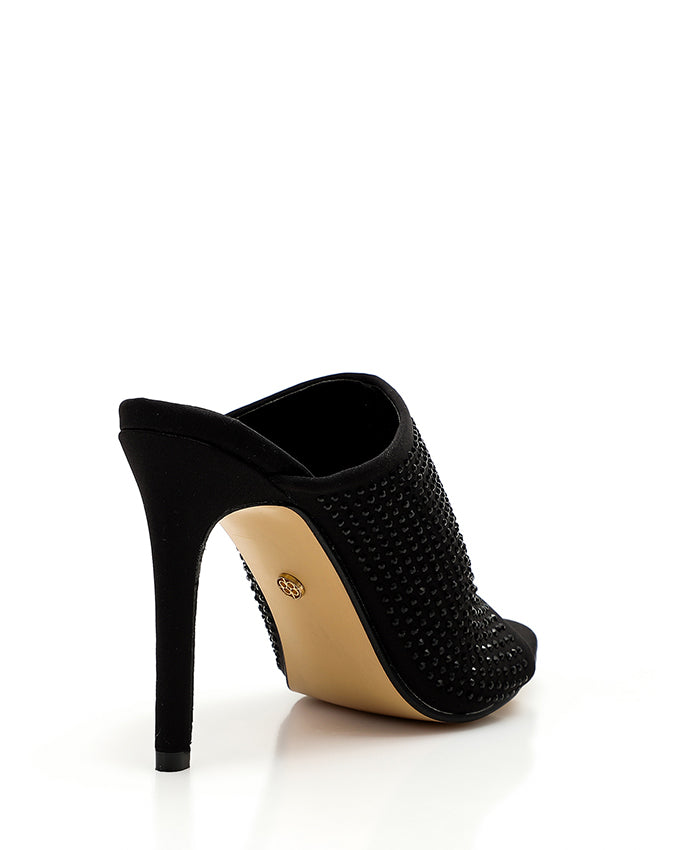 CXQ-DJTT-001  Studded High Heeled Mules