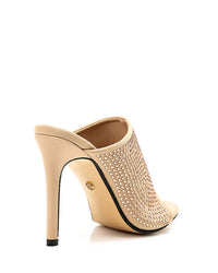 CXQ-DJTT-001  Studded High Heeled Mules