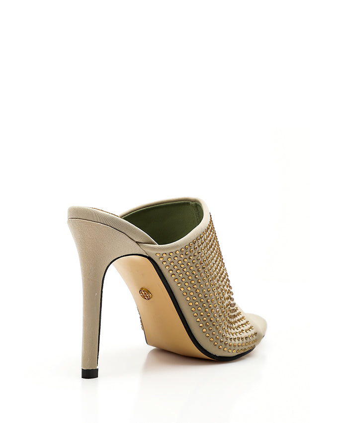 CXQ-DJTT-001  Studded High Heeled Mules