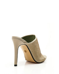 CXQ-DJTT-001  Studded High Heeled Mules