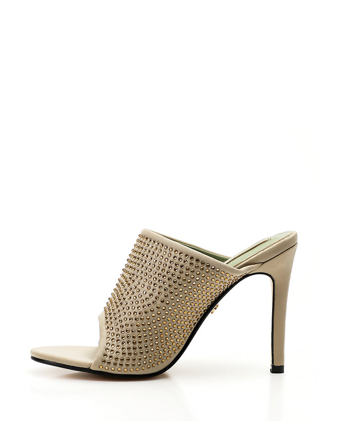 CXQ-DJTT-001  Studded High Heeled Mules