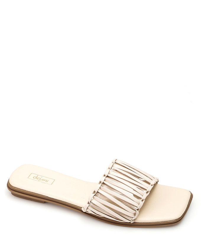 GER-DJTT-023 Strapped Shapped Flat Slipper