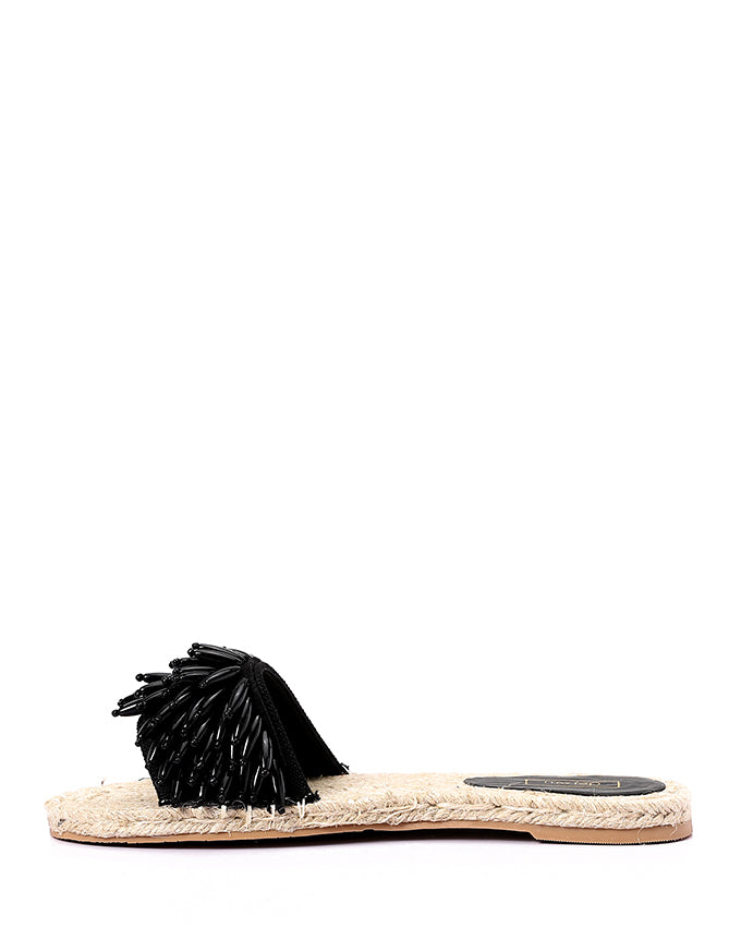 JAL-DJTH-005 Plastic Upper Fringes Slipper