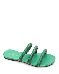 JAL-DJTT-007 Reptile Decoratve Strapped Flat Slipper