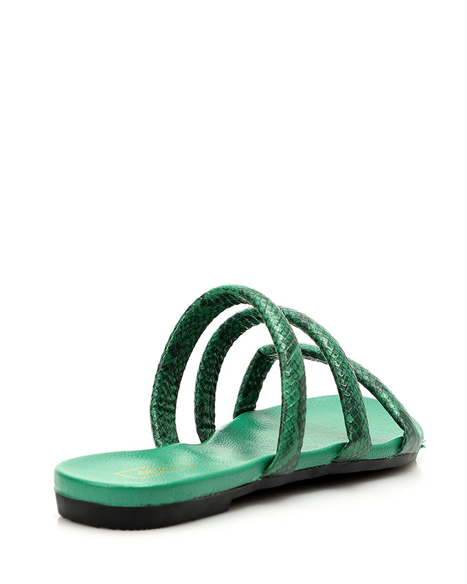 JAL-DJTT-007 Reptile Decoratve Strapped Flat Slipper