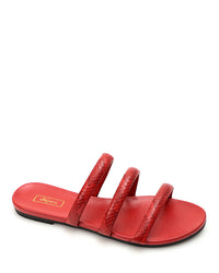 JAL-DJTT-007 Reptile Decoratve Strapped Flat Slipper