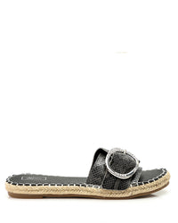 JAL-DJTT-026 Reptile Leather Flat Slipper