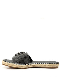 JAL-DJTT-026 Reptile Leather Flat Slipper