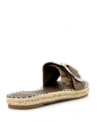 JAL-DJTT-026 Reptile Leather Flat Slipper