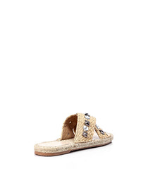 JAL-DJTT-033 Cross Strapped Straw Slippers