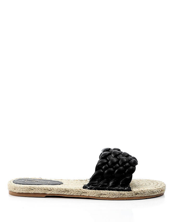 JAL-DJTT-034 Braided Open Toe Straw Slipper