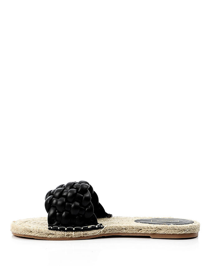 JAL-DJTT-034 Braided Open Toe Straw Slipper