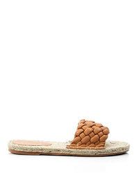 JAL-DJTT-034 Braided Open Toe Straw Slipper