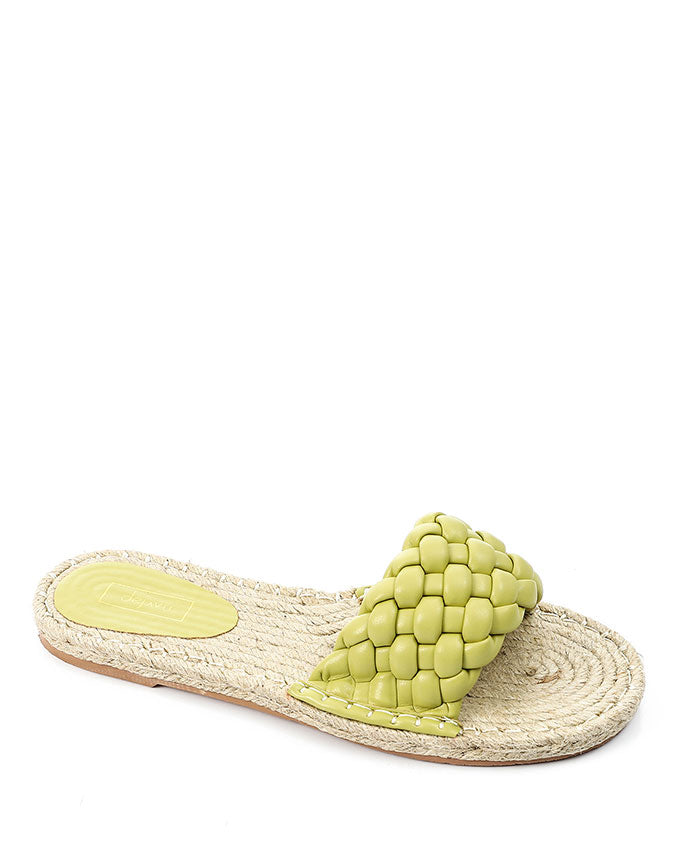 JAL-DJTT-034 Braided Open Toe Straw Slipper