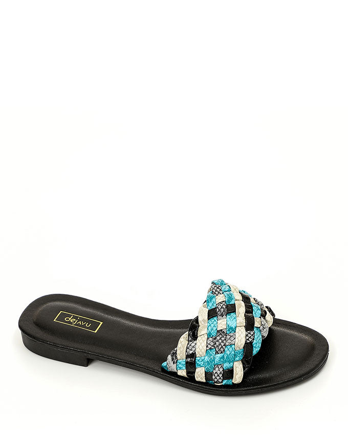 JAL-DJTT-043 Multi-color Slide Strap Slippers