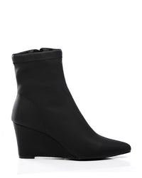 SUN-DVTH-018 Wedge Leather Ankle Boot