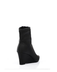 SUN-DVTH-018 Wedge Leather Ankle Boot