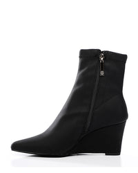SUN-DVTH-018 Wedge Leather Ankle Boot
