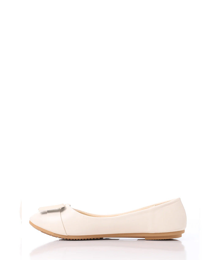 FAN-DJTF-005 Decorative Buckle Slip On Leather Flats