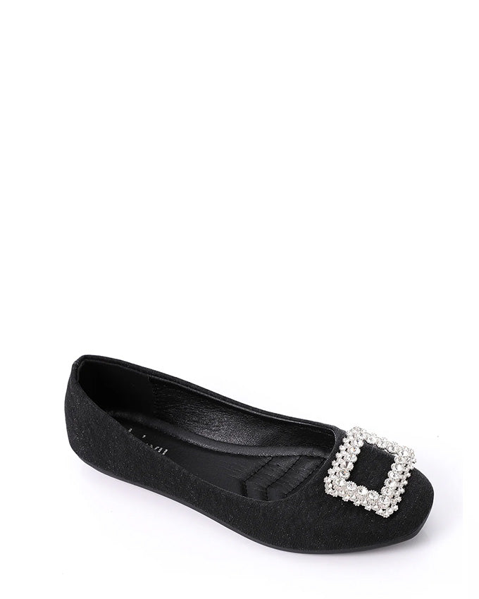 FAN-DJTF-006 Simon Glittery Simple Evening Slip On Flats