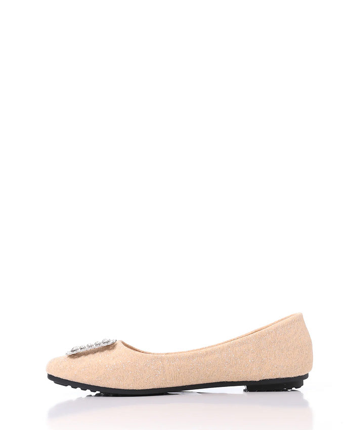 FAN-DJTF-006 Simon Glittery Simple Evening Slip On Flats