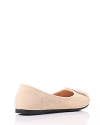 FAN-DJTF-009 Studded Throat Leather Flats
