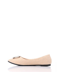 FAN-DJTF-009 Studded Throat Leather Flats
