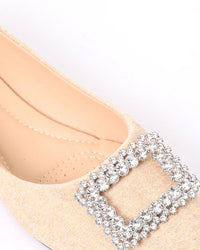 FAN-DJTF-009 Studded Throat Leather Flats