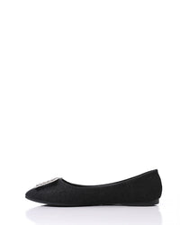 FAN-DJTF-009 Studded Throat Leather Flats