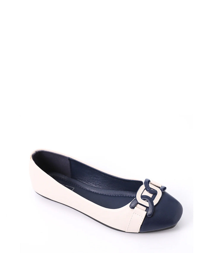 FAN-DJTF-010 Bi-Toned Slip On Casual Flats