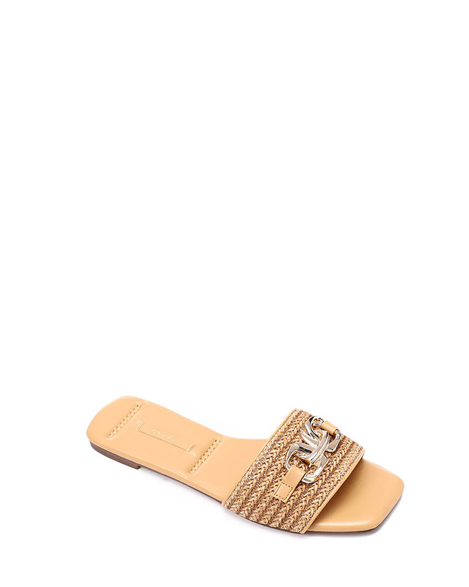 FAN-DJTF-016 Braided Strap Straw Women Slippers