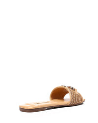 FAN-DJTF-016 Braided Strap Straw Women Slippers