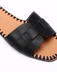 FAN-DJTF-020 Stitching Leather Slippers