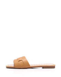 FAN-DJTF-020 Stitching Leather Slippers